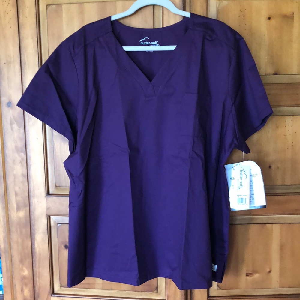 3x purple Scrub Top